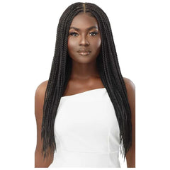 OUTRE-13X4 LACE FRONTAL WIG-KNOTLESS SQUARE PART BRAIDS 26"