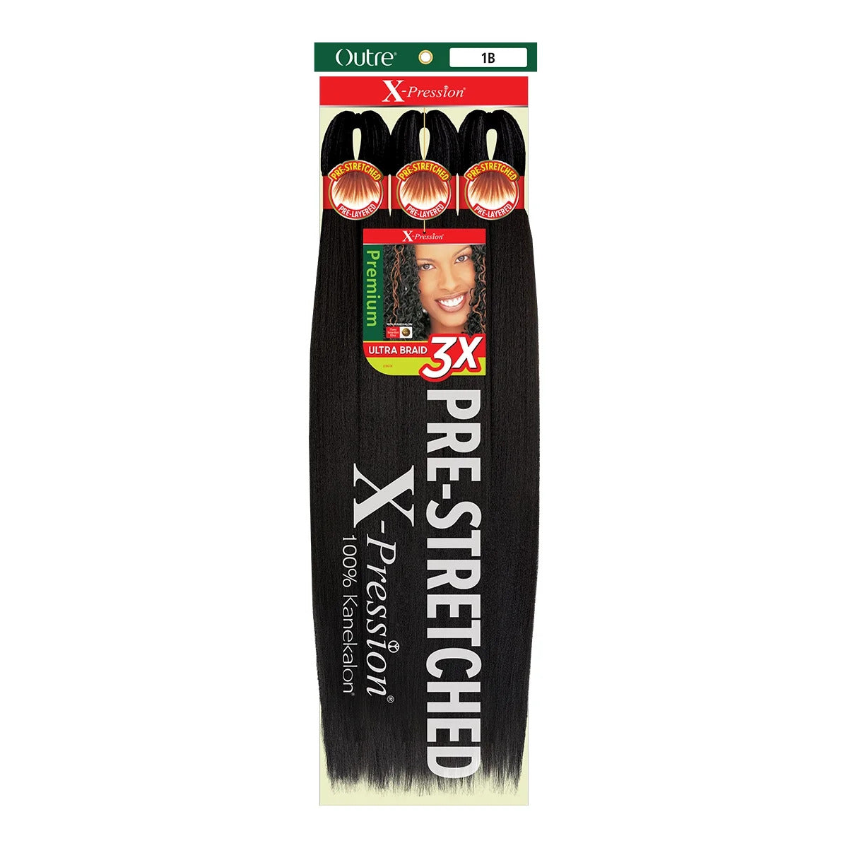 X-PRESSION BRAID-PRE STRETCHED BRAID 42" 3X
