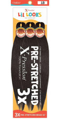 X-PRESSION - LIL LOOKS - PRESTRETCHED CALMING BRAID 32" 3X
