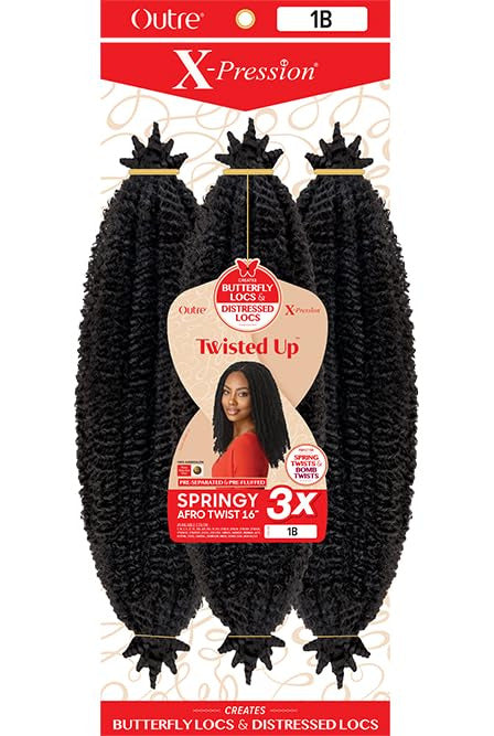 X-PRESSION - TWISTED UP - SPRINGY AFRO TWIST 16" 3X
