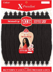 X-PRESSION - TWISTED UP - SPRINGY AFRO TWIST 20" 10X