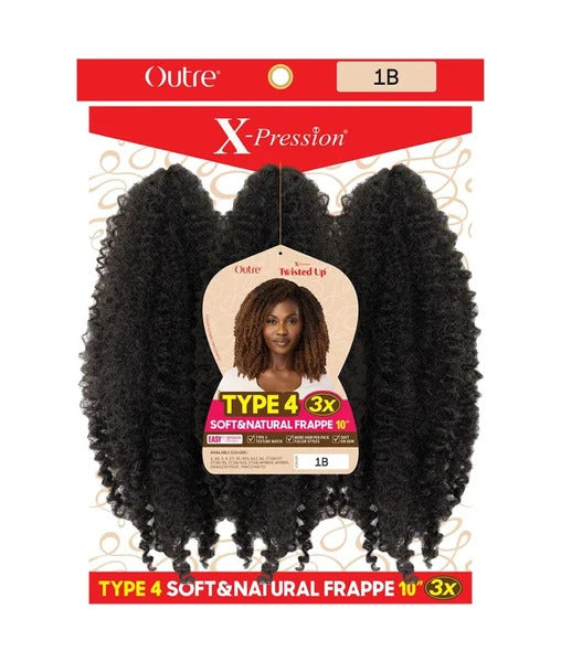 X-PRESSION - TWISTED UP - TYPE 4 SOFT&NATURAL FRAPPE 10" 3X