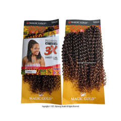 3X Sweet Curl Braid 10"/12"/14" #1B