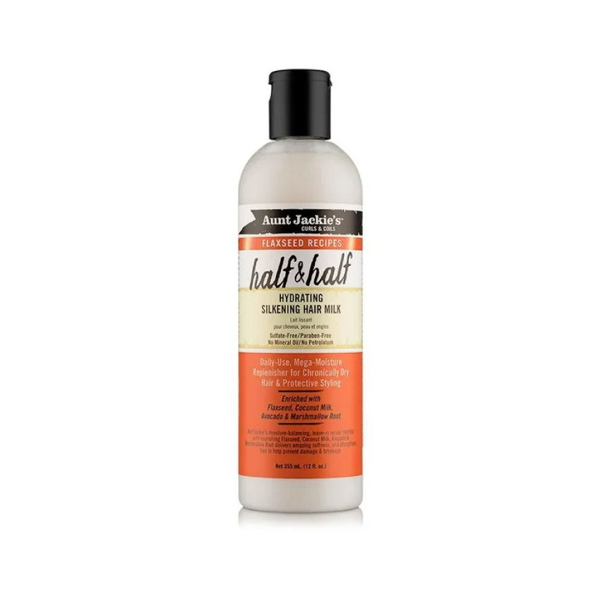 Aunt Jackie's Half & Half silkening hair milk 12oz