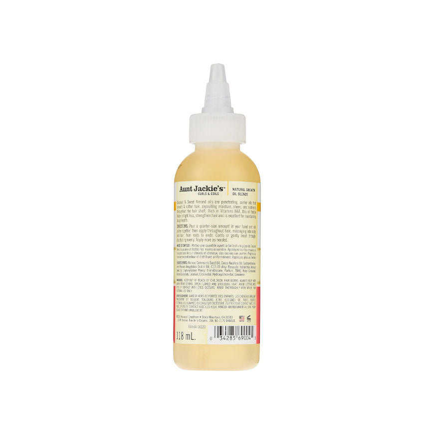 Aunt jackie's Frizz Rebel coconut/Sweet Almond oil 4oz