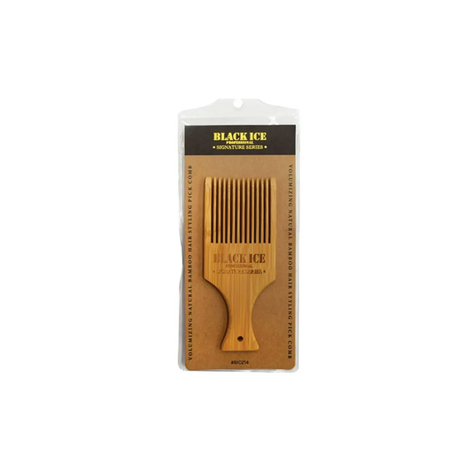 Black Ice Bamboo Hair Styling Pick Comb