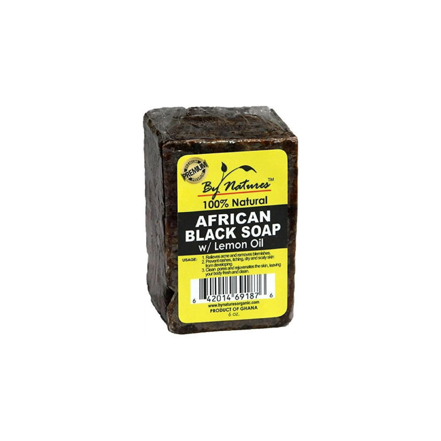 By Natures Africa Black Soap With Lemon O