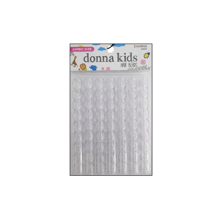Donna Kids Jumbo LG PK Bead #5832 Silver Glitter