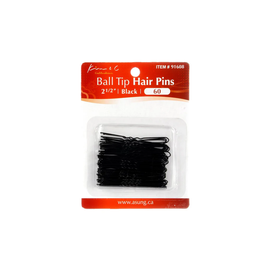 Kim & c Ball Tip Hair Pins Black 60