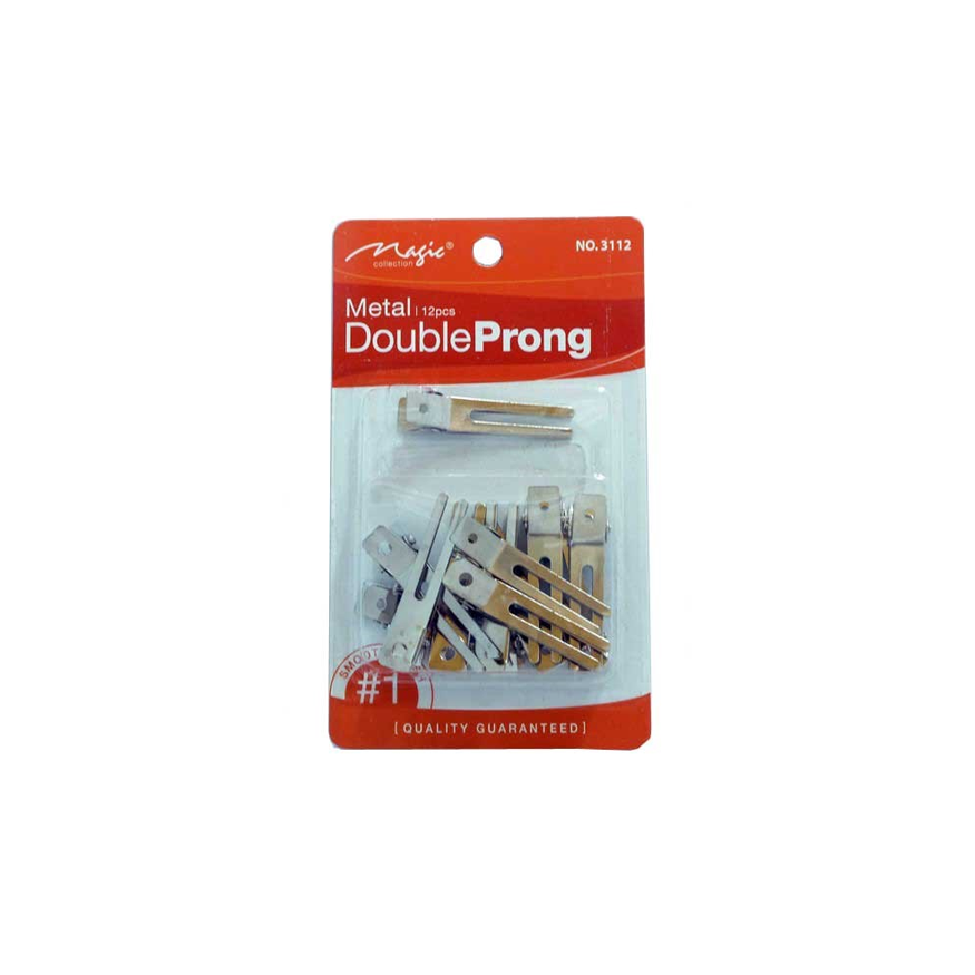 Metal Double Prong 12pcs