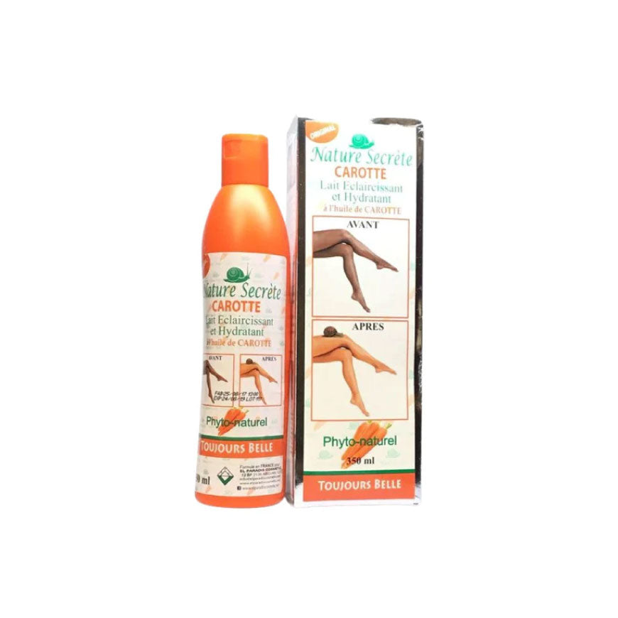 Natures secret with Carrot Oil body lotion