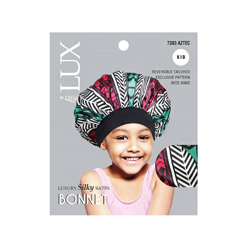 Qfitt LUX Silky satin Bonnet #7303 Afro assort