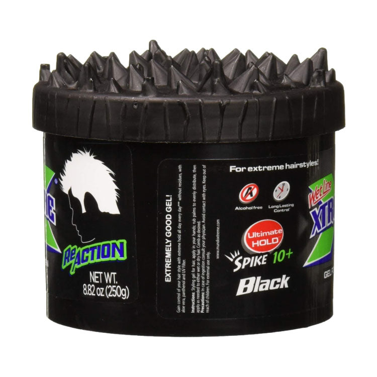 Wet Line Xtreme Reaction Black Ultimate Hold Gel, 8.8 Ounce