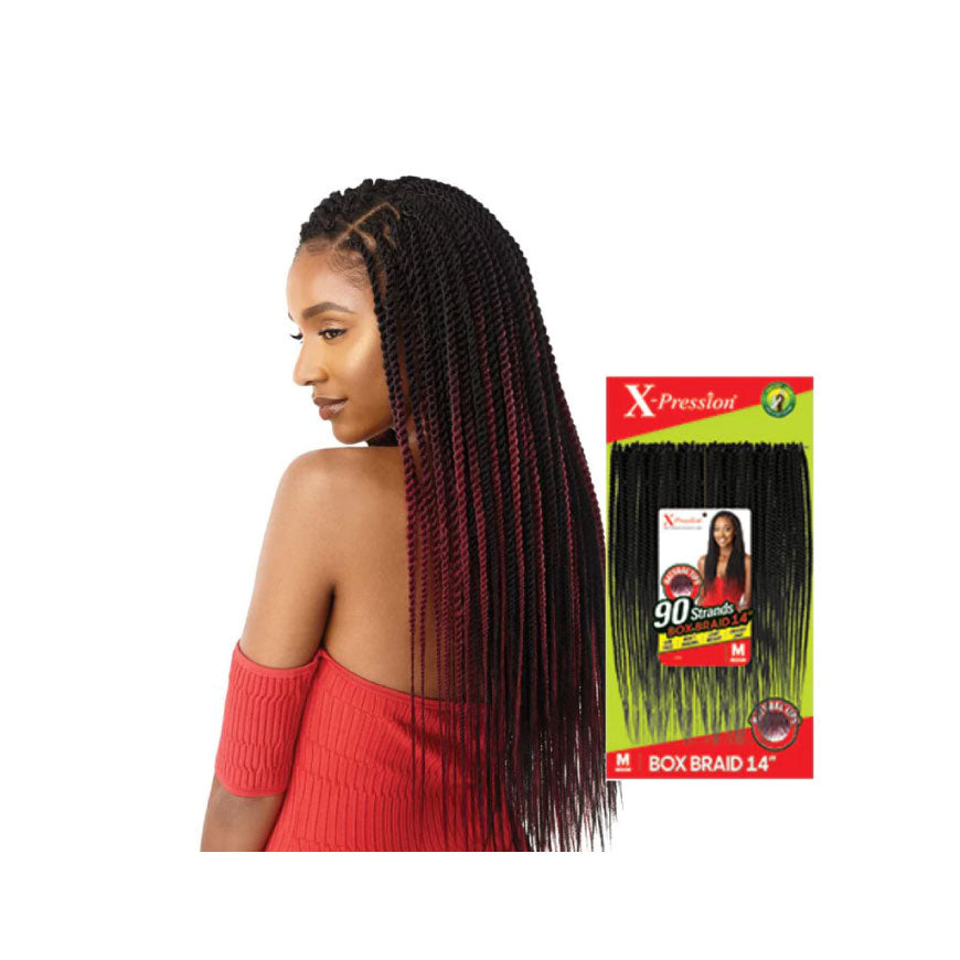 X-pression natural tips 90 strands Box Braid 20" SM