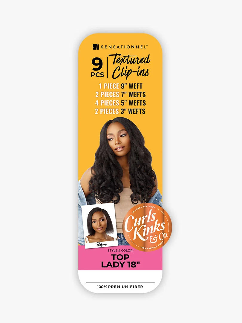 CLIP-IN TOP LADY 18" - CURLS KINKS & CO