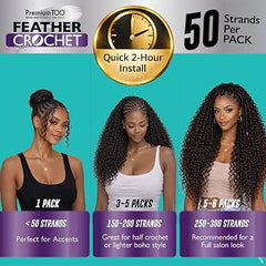 HH FEATHER CROCHET- DEEP 22" (PREMIUM TOO)