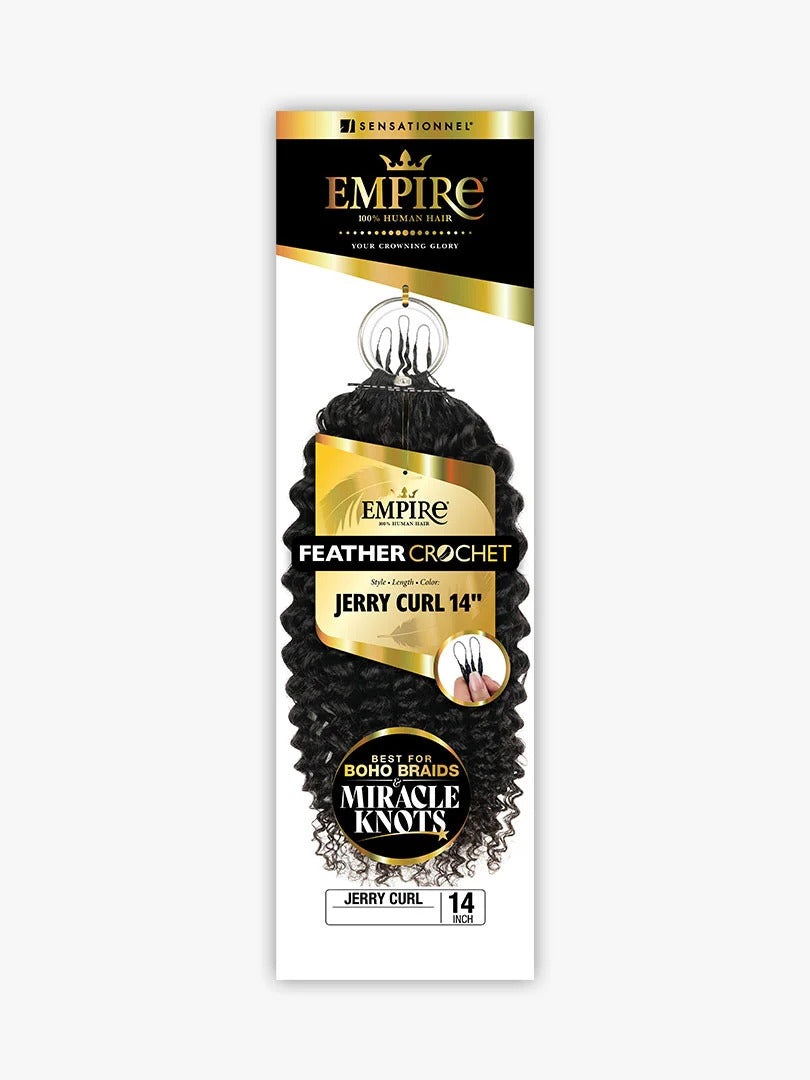 HH FEATHER CROCHET-JERRY CURL 14â€ (EMPIRE)