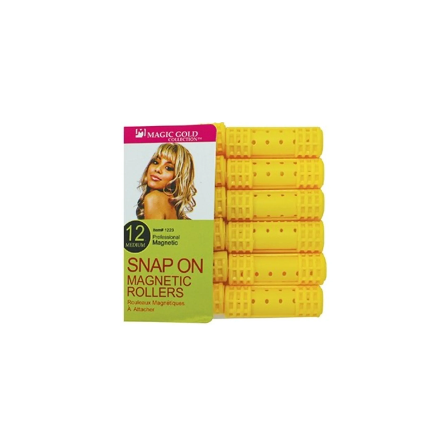 Magic-gold-12-medium-snap-on-magnectic-rollers