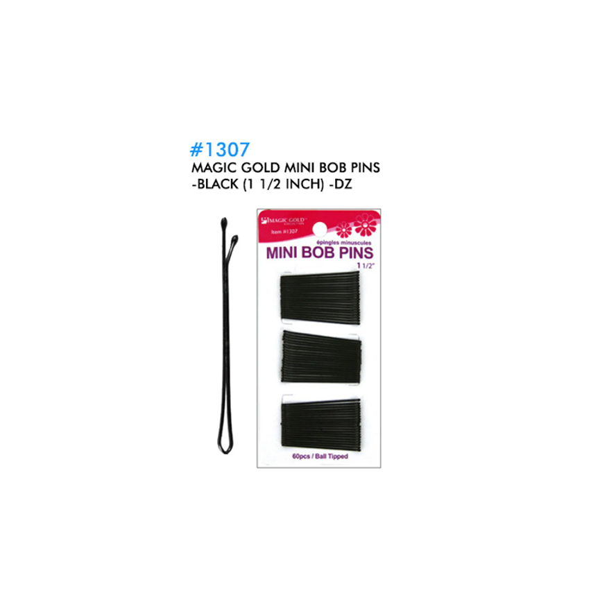 Magic-gold-mini-bob-pins-1307-black-1-1-2inch-dz