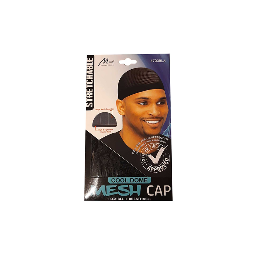 Mesh-dome-cap-4703bla