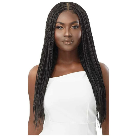 OUTRE-13X4 LACE FRONTAL WIG-KNOTLESS SQUARE PART BRAIDS 26"