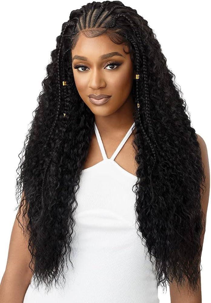 OUTRE - 13X4 LACE FRONTAL WIG - STITCH BRAID RIPPLE WAVE 30"