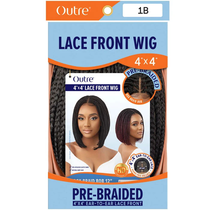 OUTRE - 4X4 LACE FRONT WIG - BOX BRAID BOB 12"