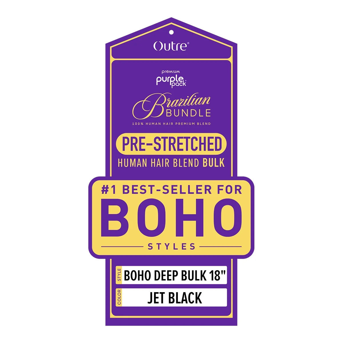 PURPLE PACK BRAZILIAN - PRESTRETCHED BOHO DEEP BULK 18"
