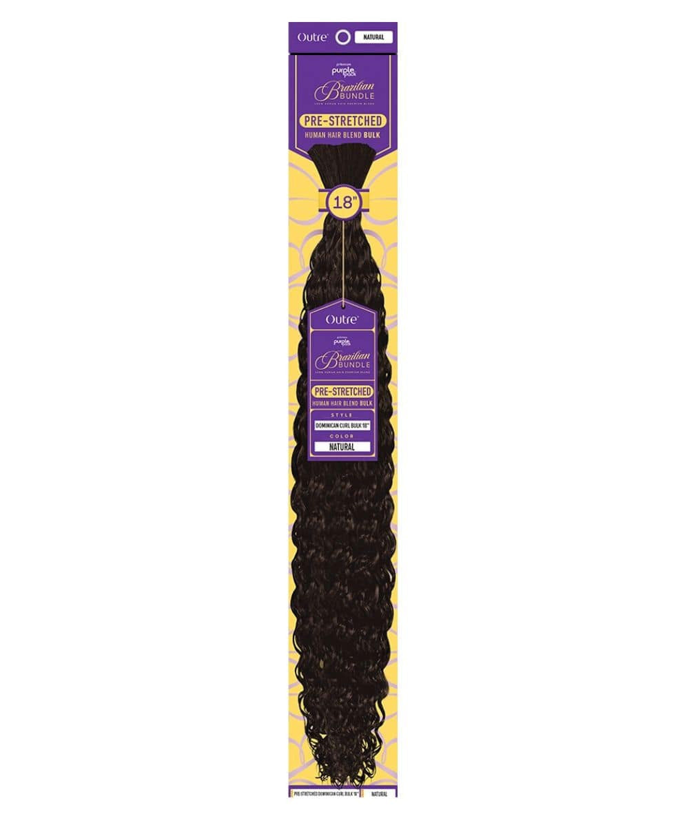 PURPLE PACK BRAZILIAN - PRESTRETCHED DOMINICAN CURL BULK 18