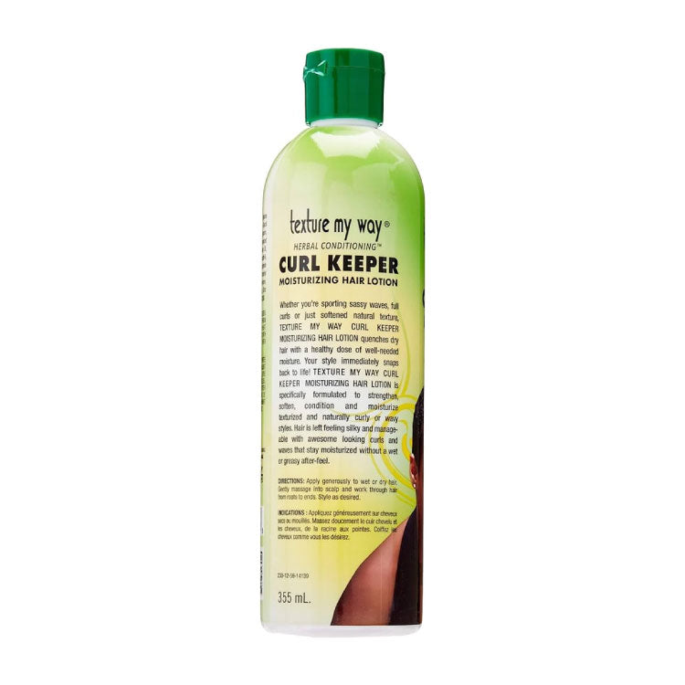 texture my way curl keeper moisturizing lotion 12oz