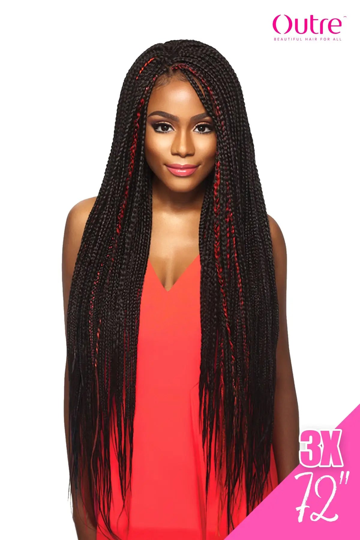 X-PRESSION BRAID-PRE STRETCHED BRAID 72" 3X