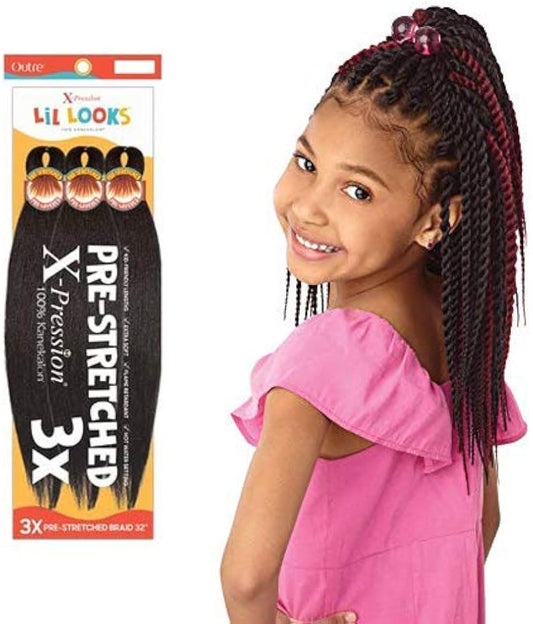 X-PRESSION - LIL LOOKS - PRESTRETCHED CALMING BRAID 32" 3X