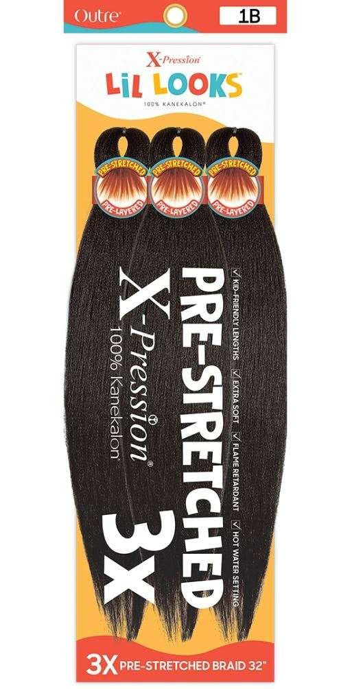 X-PRESSION - LIL LOOKS - PRESTRETCHED CALMING BRAID 32" 3X