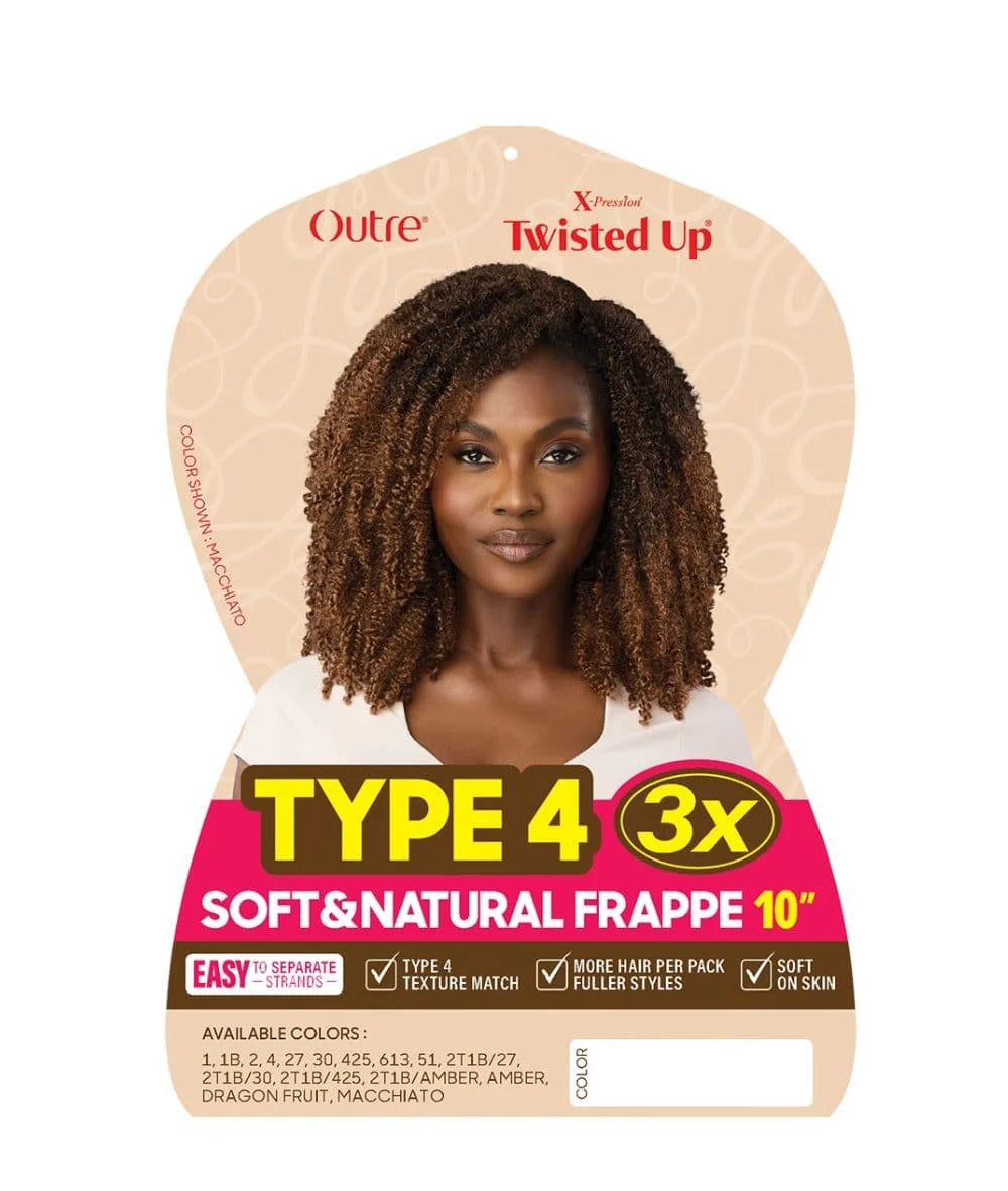 X-PRESSION - TWISTED UP - TYPE 4 SOFT&NATURAL FRAPPE 10" 3X